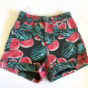 American Apparel high waisted watermelon shorts